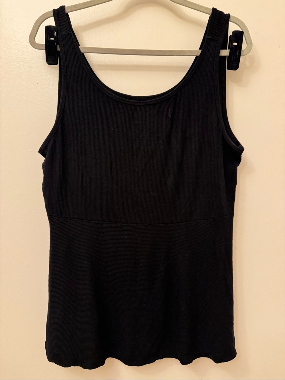 Torrid Black Ribbed Tank Top - Sleeveless Scoop Neck